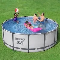 Bestway Set Piscina Rotonda Steel Pro MAX 396x122 cm