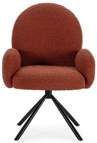 Poltrona in colore mattone Dario - Marckeric