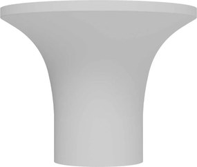 Plafoniera LED GU10 e GU5.3 in Gesso Pitturabile Rotonda Ø167x130mm