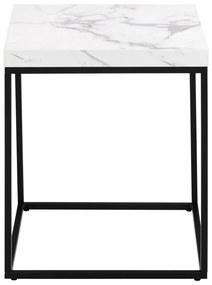 Tavolino con piano in marmo 40x40 cm Barossa - Actona