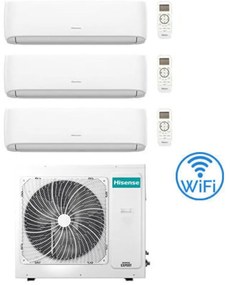 Hisense - Climatizzatore Condizionatore Hi Comfort Wifi R32 Trial Split Inverter 7000 + 9000 + 18000 btu con u.e. 3AMW72U4RJC Classe a++/a+