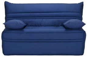 Divano letto BZ con chiusura assistita 140 x 190 cm 100% Cotone Blu - CANYON II