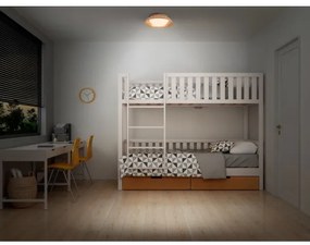 Osram - Plafoniera ORBIS MILAN 2xE27/10W/230V diam. 30,5 cm finitura effetto legno