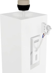 Applique da Parete 2xGU10 Rettangolare in Gesso Pitturabile