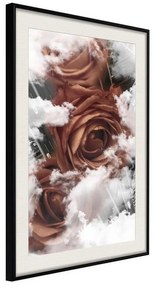 Poster  Heavenly Roses  Cornice Quadri Cornice nera con pass-partout, Larghezza x Altezza Home decor 20x30