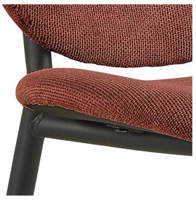 Sedia da pranzo color terracotta Cliff – Actona