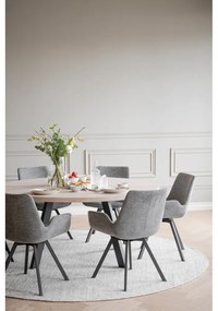 Set di sedie da pranzo grigia in imbottito 2 pz Norwell – Rowico