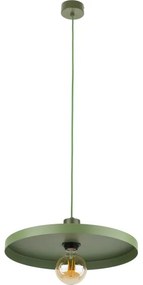 Lampadario a sospensione con filo SILA 1xE27/15W/230V diametro 40 cm verde