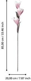 Eglo 428117 - Fiore artificiale MOLAVE 85 cm rosa