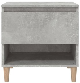 Comodini 2 pz Grigio Cemento 50x46x50 cm in Legno Multistrato