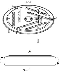 Eglo 99108 - Plafoniera LED RUIDERA LED/22W/230V