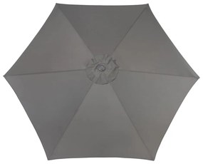 Ombrellone nero ø 300 cm Roja - Rojaplast