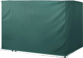 Telo Copertura per Dondolo e Mobili da Giardino Impermeabile Verde 215x155x150 cm...