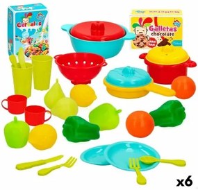 Set di Alimenti giocattolo Colorbaby Utensili e accessori per la cucina 31 Pezzi (6 Unità)