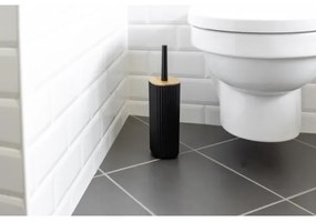 WENKO 25304100 - Set WC ROTELLO 10x36 cm nero/marrone