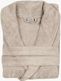 Accappatoio unisex in cotone con collo a scialle Caffe Latte