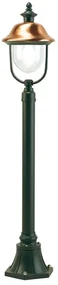 Lampione da giardino, Rustica H 128 cm, grigio e rame, IP43 SOVIL