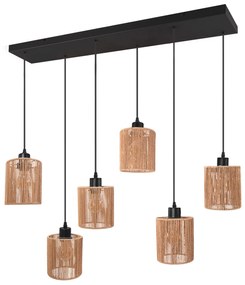 Lampada APP1822-6CP NATURE BLACK