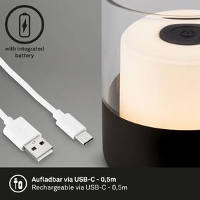 Brilo - Lampada da tavolo ricaricabile a LED dimmerabile per esterni LILET LED/2W/5V IP44