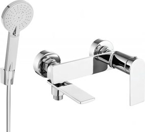 Mexen Zero R40 rubinetto da bagno con set doccia, cromo - 7113R40-00