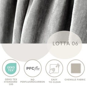 Letto matrimoniale imbottito grigio chiaro con spazio contenitivo e rete 160x200 cm Aruba L - Maison de Rêve