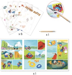 Gioco con decalcomanie - Fumetto Sofye volante