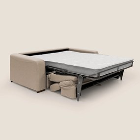 Poseidon divano letto + relax elettrico in tessuto smacchiabile impermeabile T05 beige