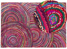 Tappeto cotone multicolore 160 x 230 cm KOZAN Beliani