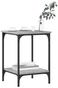 Tavolino da salotto grigio sonoma 40x40x55 cm legno multistrato