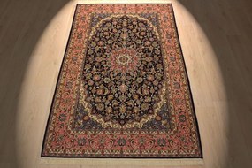 Isfahan Tappeto 140 x 220 (Iran) Annodato A Mano