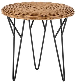Tavolino rotondo in rattan artificiale ø 46 cm Roccas - Bloomingville