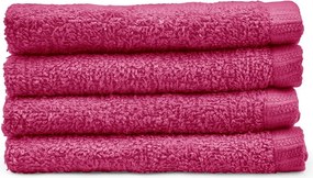 Set di asciugamani con asciugatura rapida rosa scuro in cotone 4 pz 30x30 cm Quick Dry – Catherine Lansfield