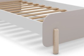 Letto per bambini in legno di pino crema 90x190 cm Nora - Marckeric