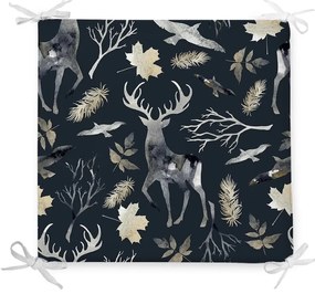 Cuscino natalizio in misto cotone Wild Forest, 42 x 42 cm - Minimalist Cushion Covers