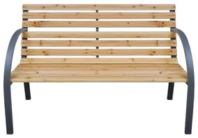 Panca da giardino 112 cm in legno massello di abete