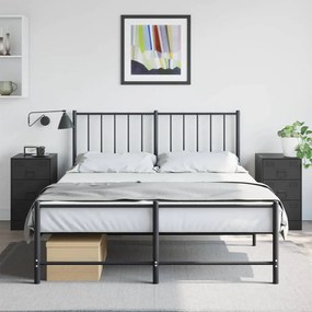 Comodini 2 Pz Neri 34,5x39x62 Cm İn Acciaio /