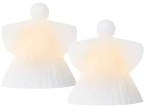 Decorazioni luminose bianche in set di 2 pezzi ø 9 cm Asta - Sirius