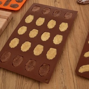 Stampo da forno in silicone per madeleine 17,5x29,5 cm – Orion