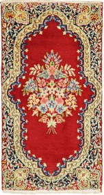Kerman Tappeto persiano 100 x 60 Rosso (Iran) Annodato A Mano