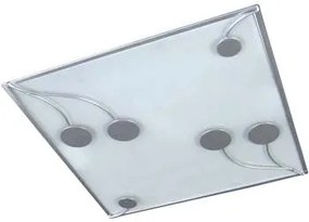 Tosel  Lampadari, sospensioni e plafoniere Plafoniera rettangolare metallo alluminio  Tosel