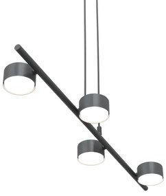 Lampadario a sospensione con filo SORA 4xGX53/12W/230V nero