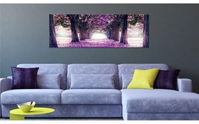 Quadro Calma di viola autunno  Colore Marrone, Dimensioni e Misure 135x45