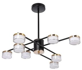 Lampadario a sospensione con supporto rigido LED 8xLED/6W/230V 3000-6500K diametro 68 cm oro/nero