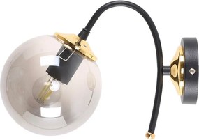 Lampada da parete nero-grigio ø 15 cm Yoyo - Squid Lighting