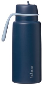 Bottiglia termica in acciaio inox con cannuccia 1l - midnight