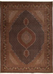 Tabriz Tappeto 410x300 Blu (Iran) Annodato A Mano
