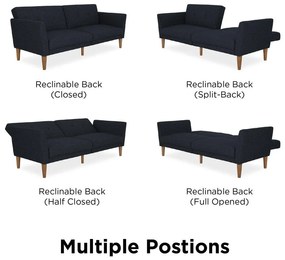 Divano letto blu scuro 205 cm Regal - Novogratz