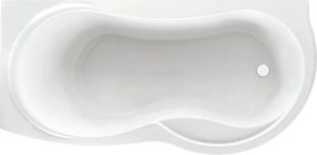 Vasca KEKKY 80 x 180 cm bianco solo guscio senza telaio con schienale sx solo per incasso