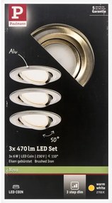 Paulmann 93483 - SET 3xLED/6,5W IP23 Faretto bagno dimmerabile NOVA 230V