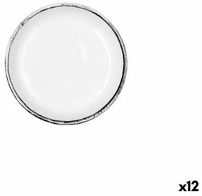 Ciotola Quid Select Filo Bianco Nero Plastica 14 x 3 cm (12 Unità)